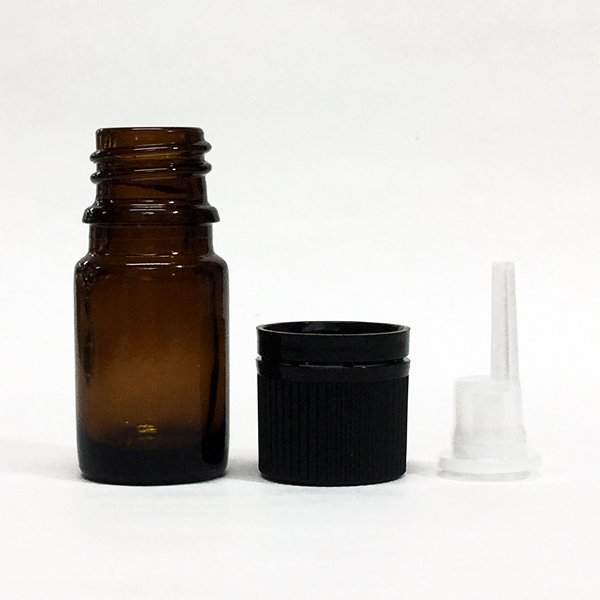 画像1: 香料ボトル 5mL（キャップとドロップ栓付き） (1)